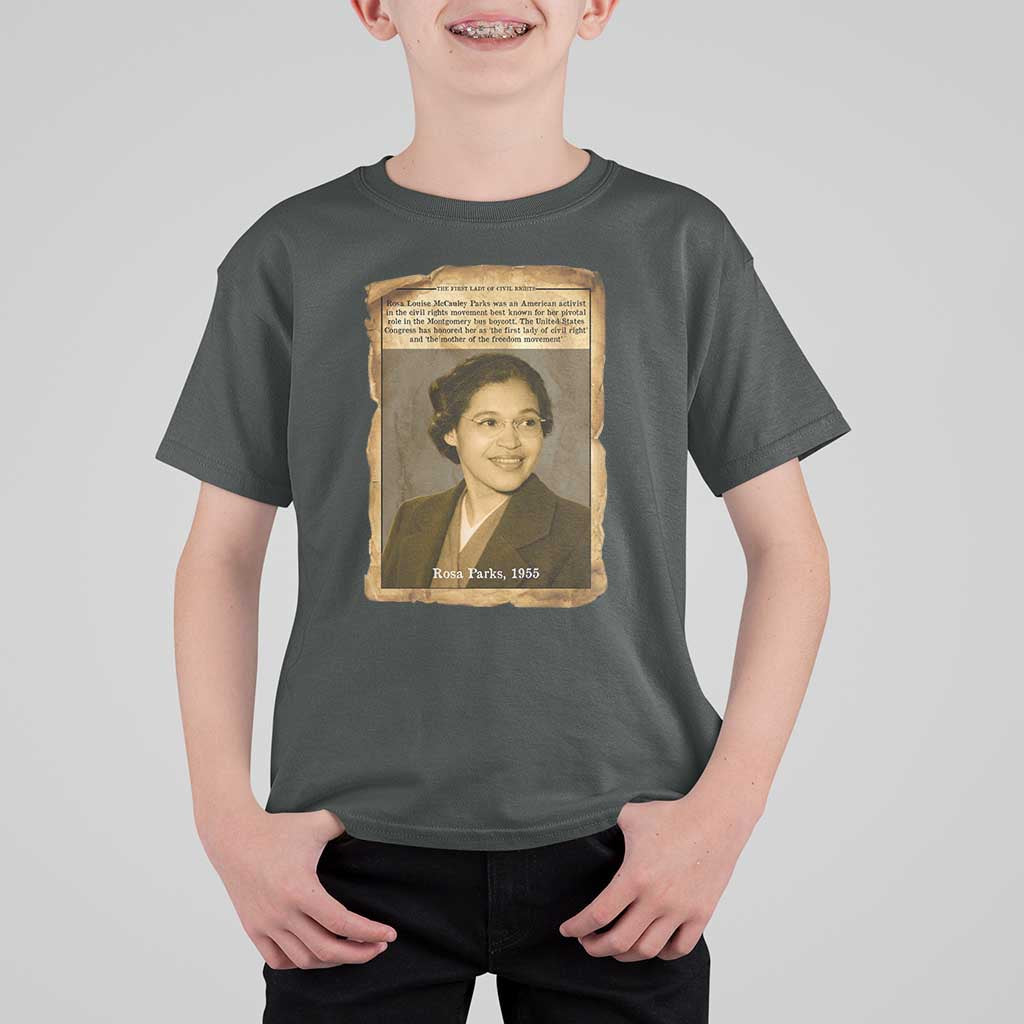 Vintage Rosa Parks T Shirt For Kid First Lady Of Civil Rights