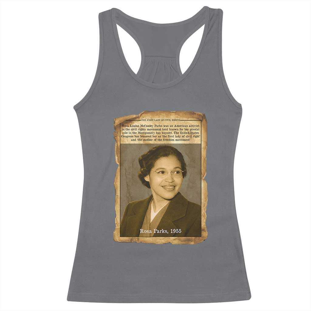 Vintage Rosa Parks Racerback Tank Top First Lady Of Civil Rights
