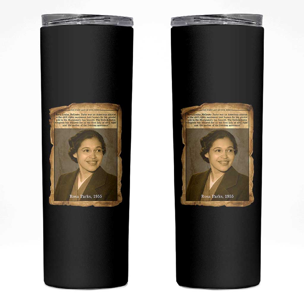 Vintage Rosa Parks Skinny Tumbler First Lady Of Civil Rights