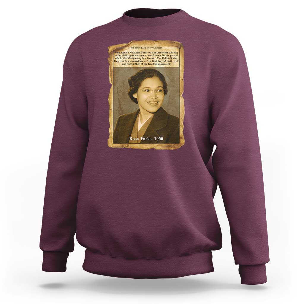 Vintage Rosa Parks Sweatshirt First Lady Of Civil Rights