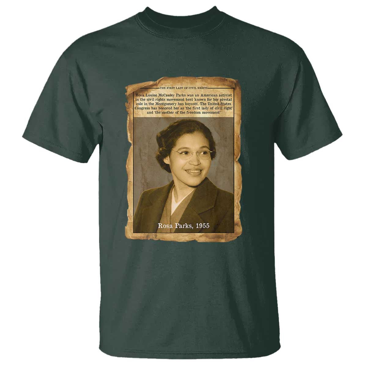 Vintage Rosa Parks T Shirt First Lady Of Civil Rights