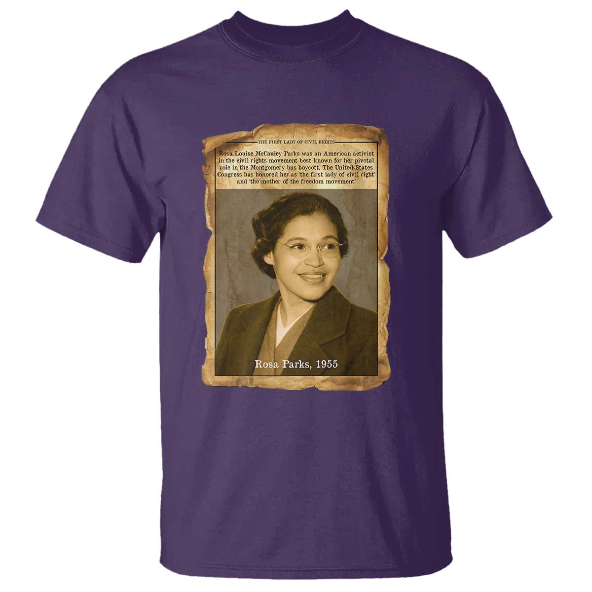 Vintage Rosa Parks T Shirt First Lady Of Civil Rights