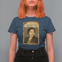 Vintage Rosa Parks T Shirt For Women First Lady Of Civil Rights