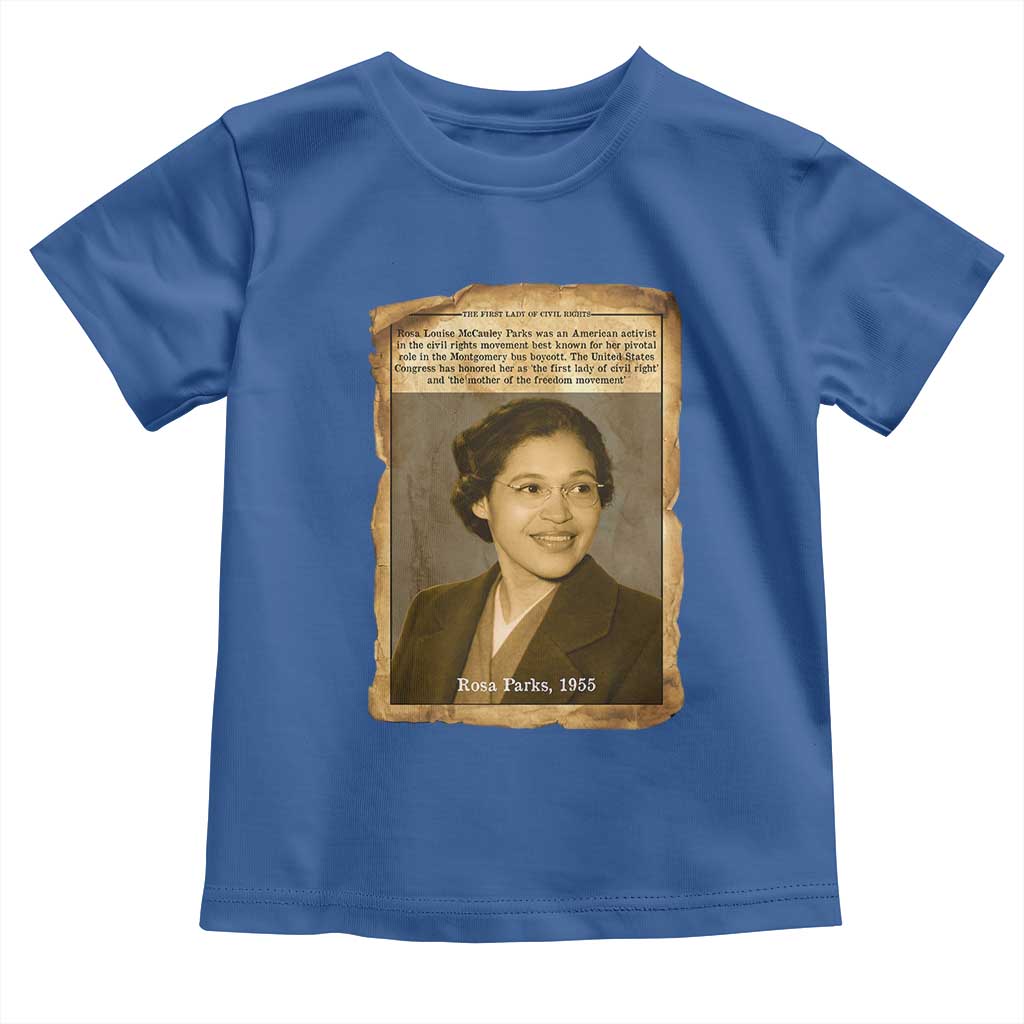 Vintage Rosa Parks Toddler T Shirt First Lady Of Civil Rights