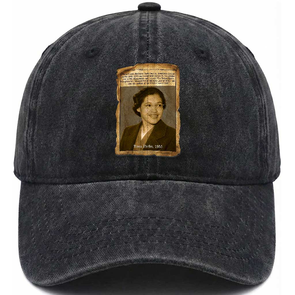Vintage Rosa Parks Washed Cotton Baseball Cap First Lady Of Civil Rights