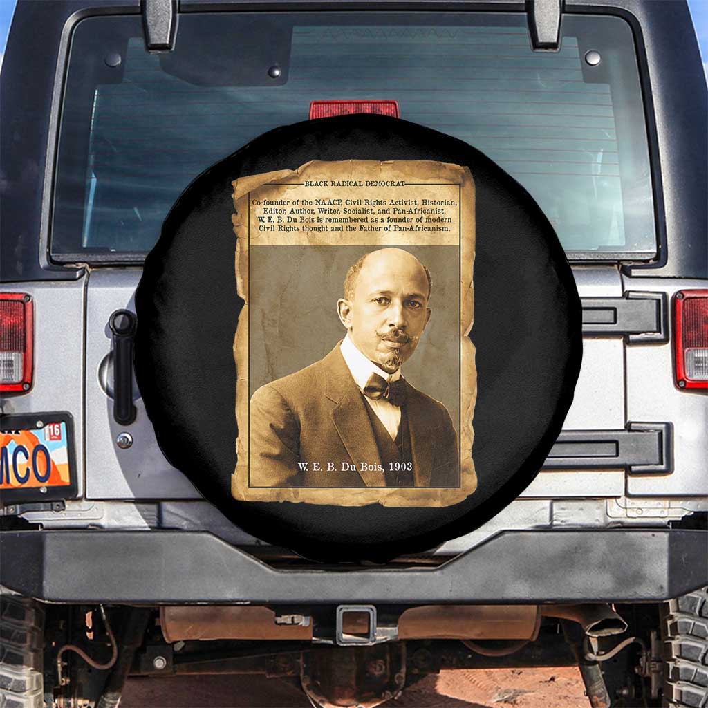 Vintage Newspaper W E B Du Bois Spare Tire Cover Civil Rights Pioneer