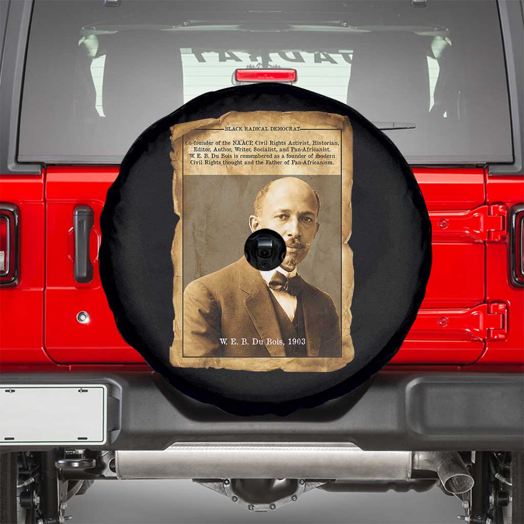 Vintage Newspaper W E B Du Bois Spare Tire Cover Civil Rights Pioneer