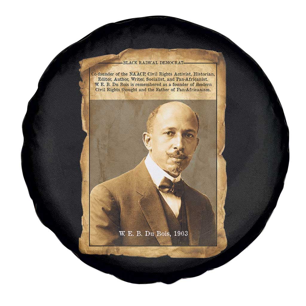 Vintage Newspaper W E B Du Bois Spare Tire Cover Civil Rights Pioneer