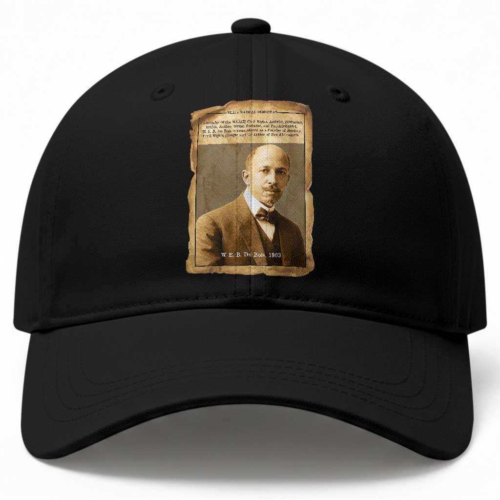 Vintage Newspaper W E B Du Bois Baseball Cap Civil Rights Pioneer