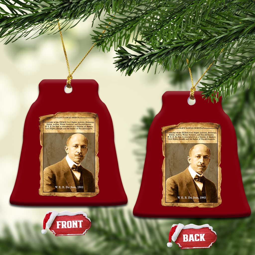 Vintage Newspaper W E B Du Bois Ceramic Ornament Civil Rights Pioneer