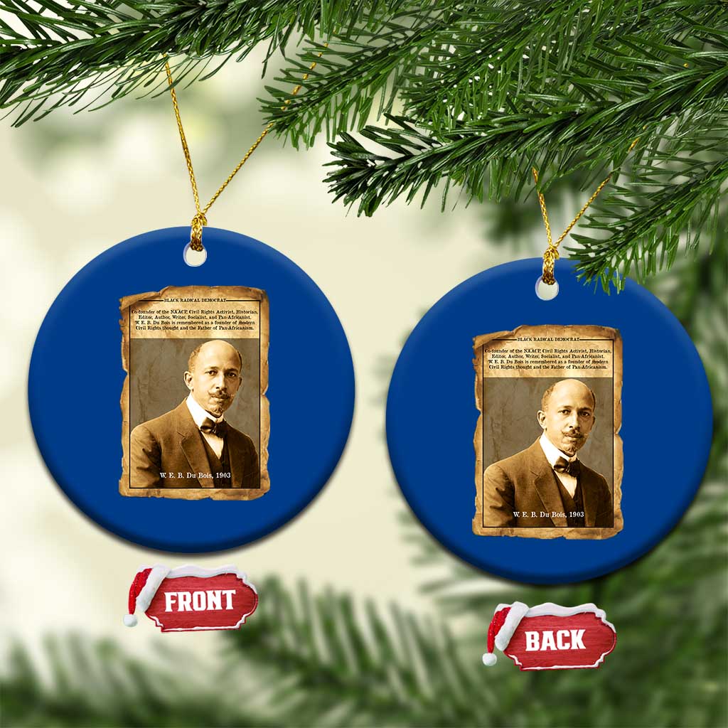 Vintage Newspaper W E B Du Bois Ceramic Ornament Civil Rights Pioneer