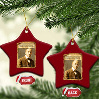 Vintage Newspaper W E B Du Bois Ceramic Ornament Civil Rights Pioneer
