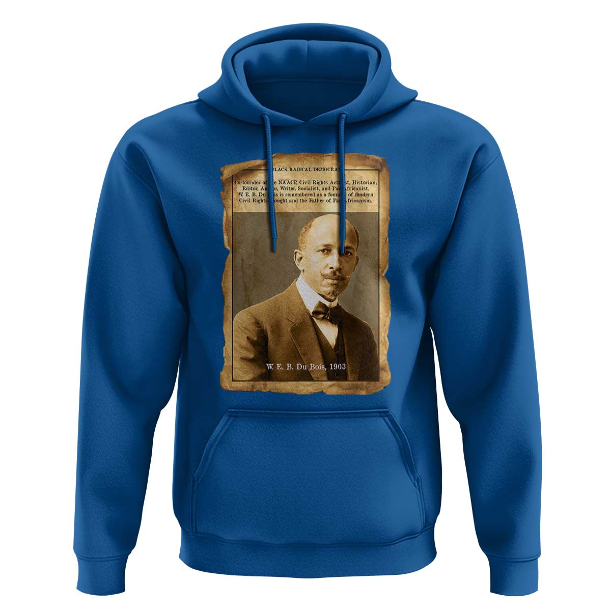 Vintage Newspaper W E B Du Bois Hoodie Civil Rights Pioneer