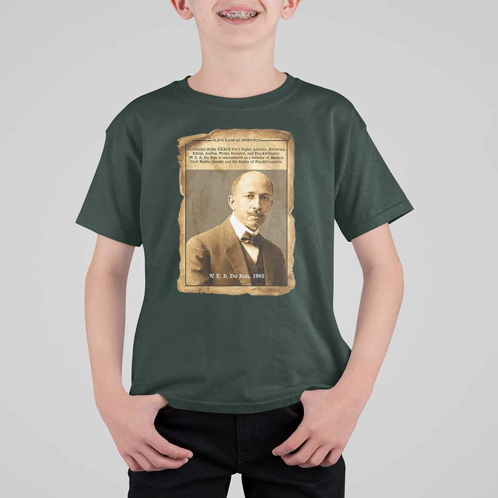 Vintage Newspaper W E B Du Bois T Shirt For Kid Civil Rights Pioneer
