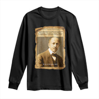 Vintage Newspaper W E B Du Bois Long Sleeve Shirt Civil Rights Pioneer