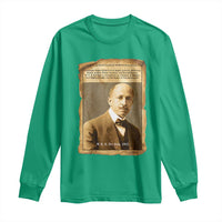 Vintage Newspaper W E B Du Bois Long Sleeve Shirt Civil Rights Pioneer