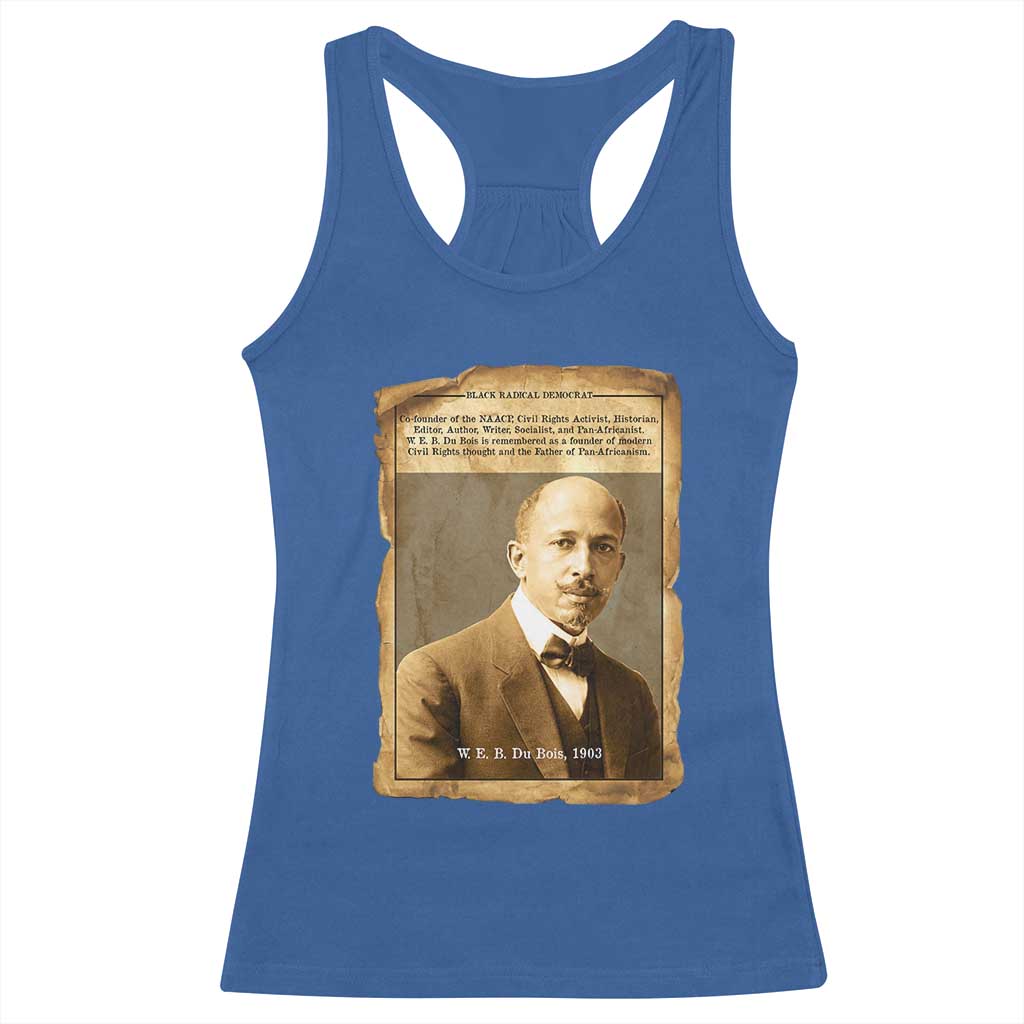 Vintage Newspaper W E B Du Bois Racerback Tank Top Civil Rights Pioneer