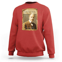Vintage Newspaper W E B Du Bois Sweatshirt Civil Rights Pioneer