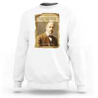 Vintage Newspaper W E B Du Bois Sweatshirt Civil Rights Pioneer
