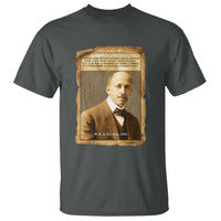 Vintage Newspaper W E B Du Bois T Shirt Civil Rights Pioneer
