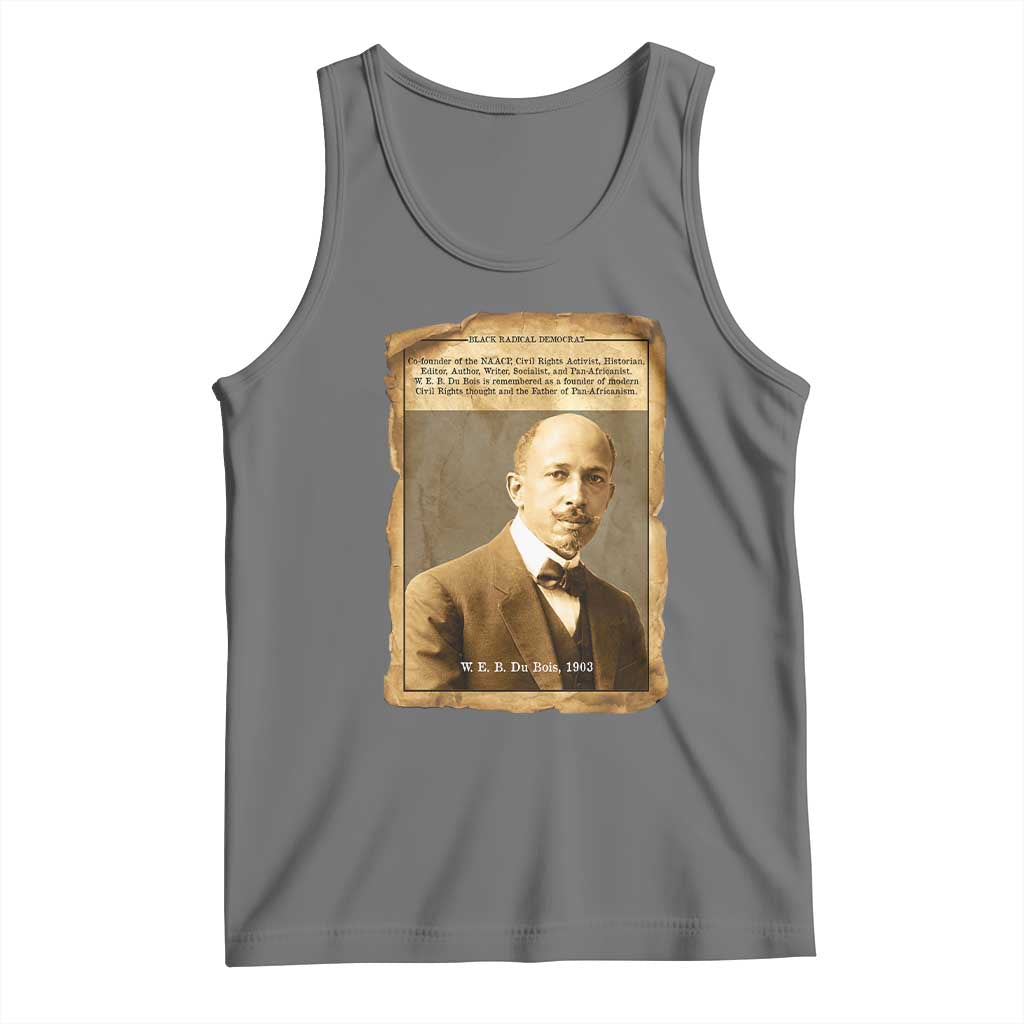 Vintage Newspaper W E B Du Bois Tank Top Civil Rights Pioneer