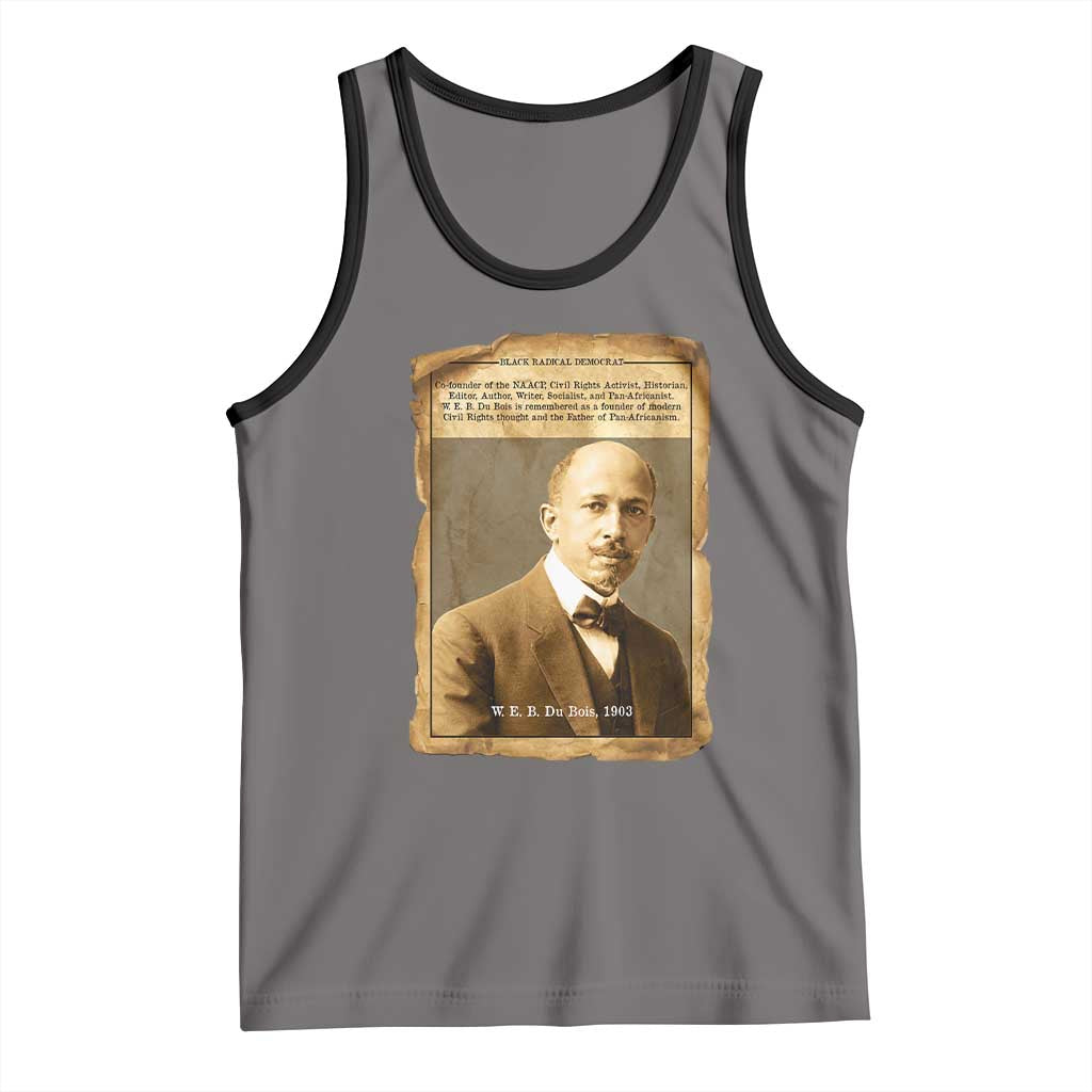 Vintage Newspaper W E B Du Bois Tank Top Civil Rights Pioneer