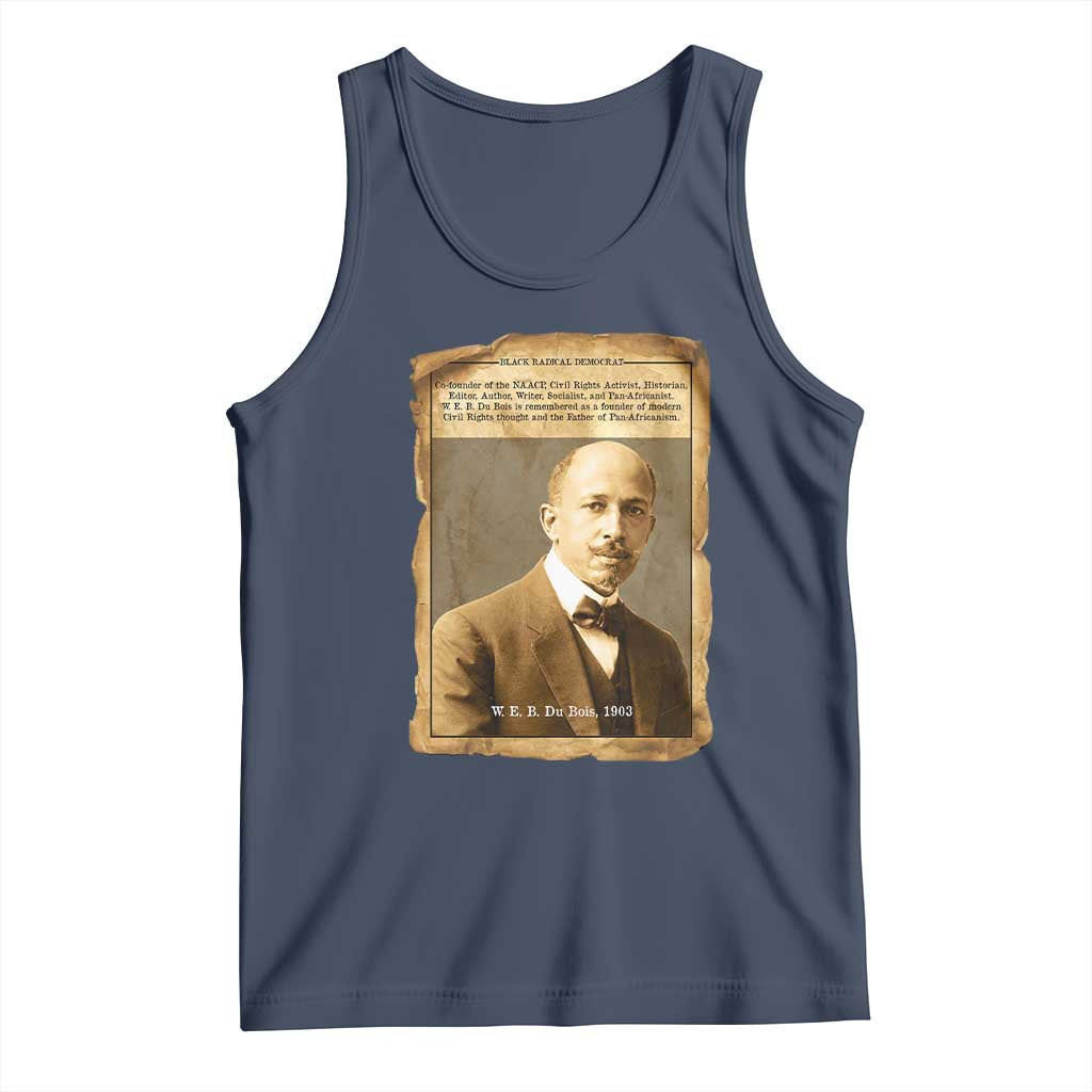 Vintage Newspaper W E B Du Bois Tank Top Civil Rights Pioneer