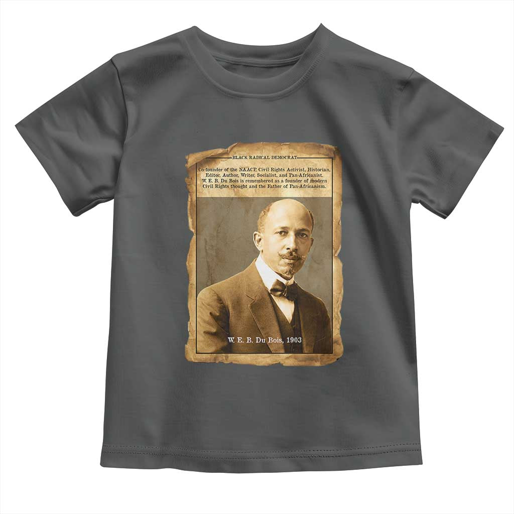 Vintage Newspaper W E B Du Bois Toddler T Shirt Civil Rights Pioneer