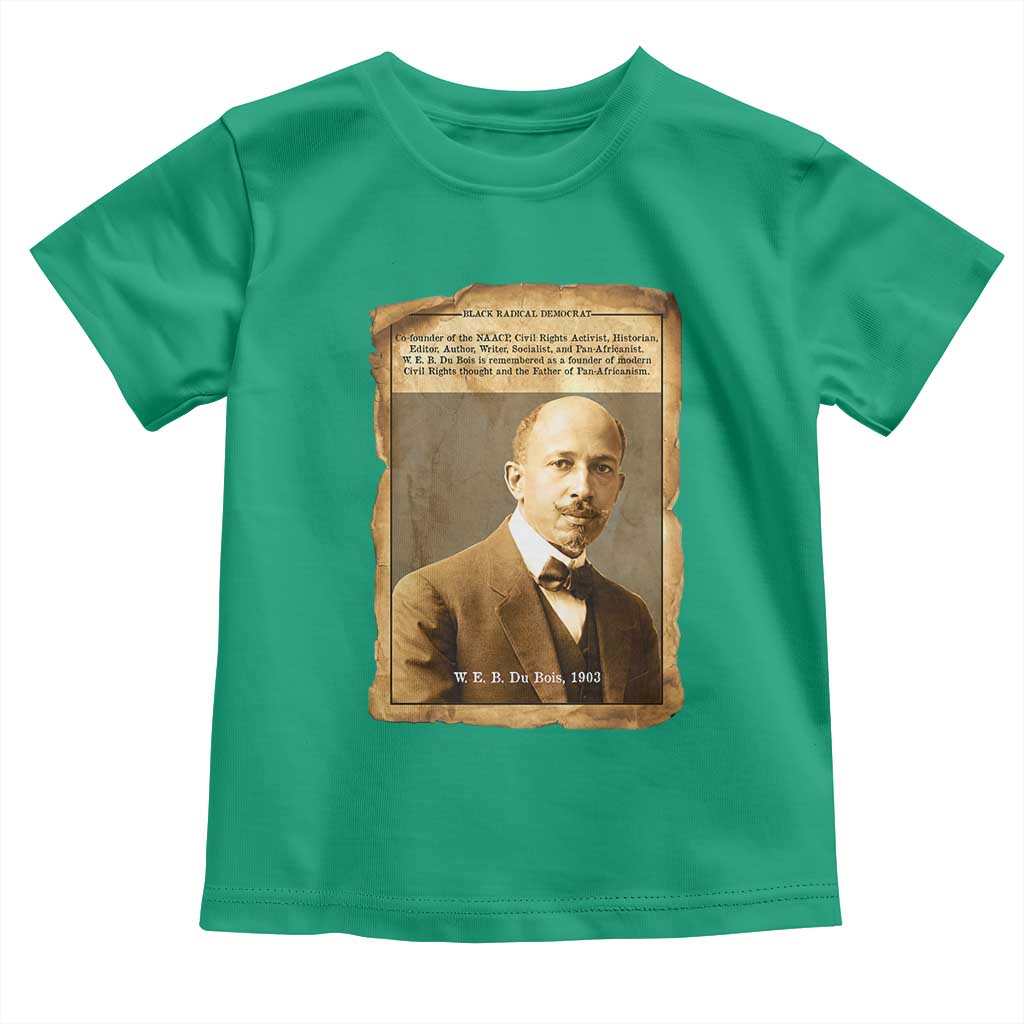 Vintage Newspaper W E B Du Bois Toddler T Shirt Civil Rights Pioneer