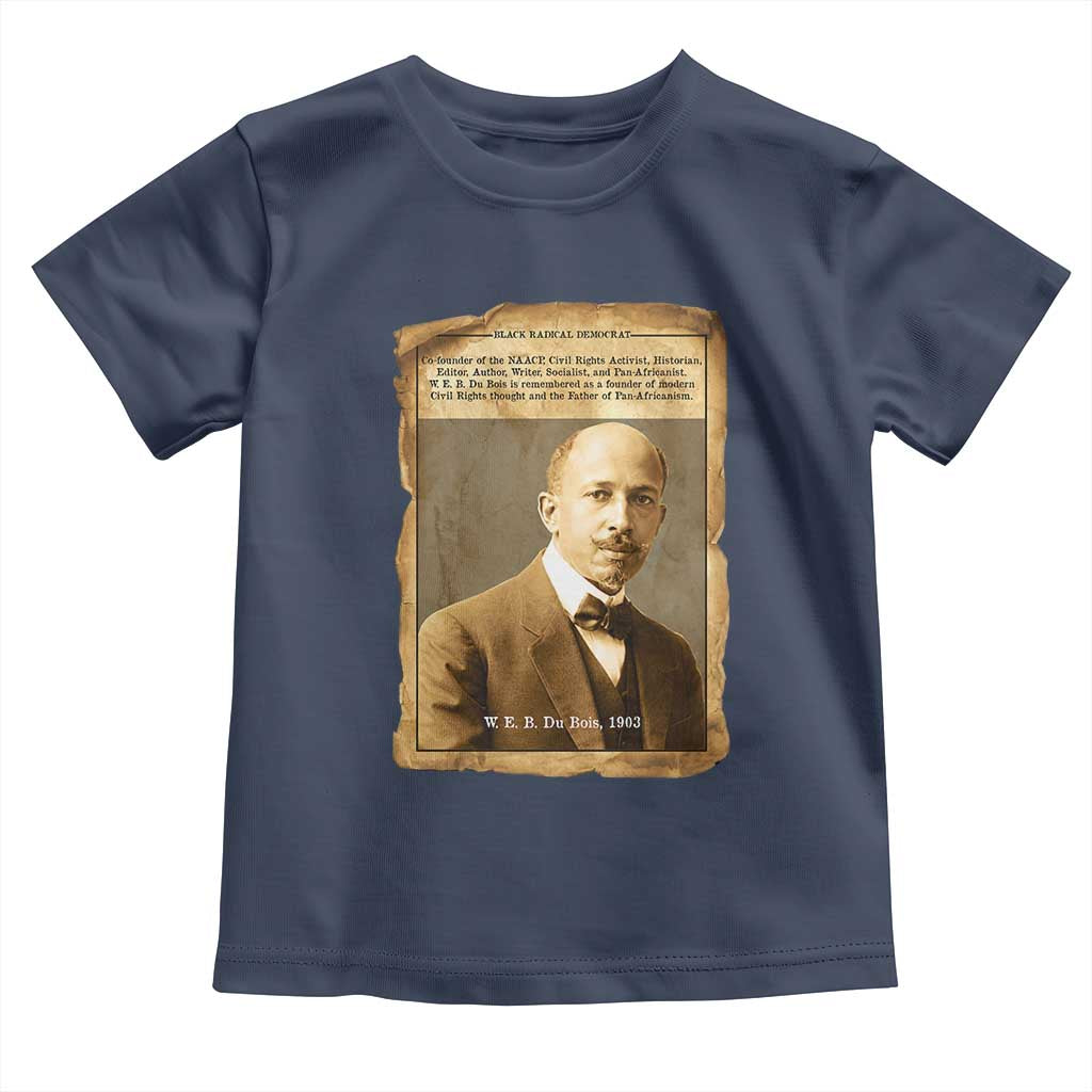 Vintage Newspaper W E B Du Bois Toddler T Shirt Civil Rights Pioneer