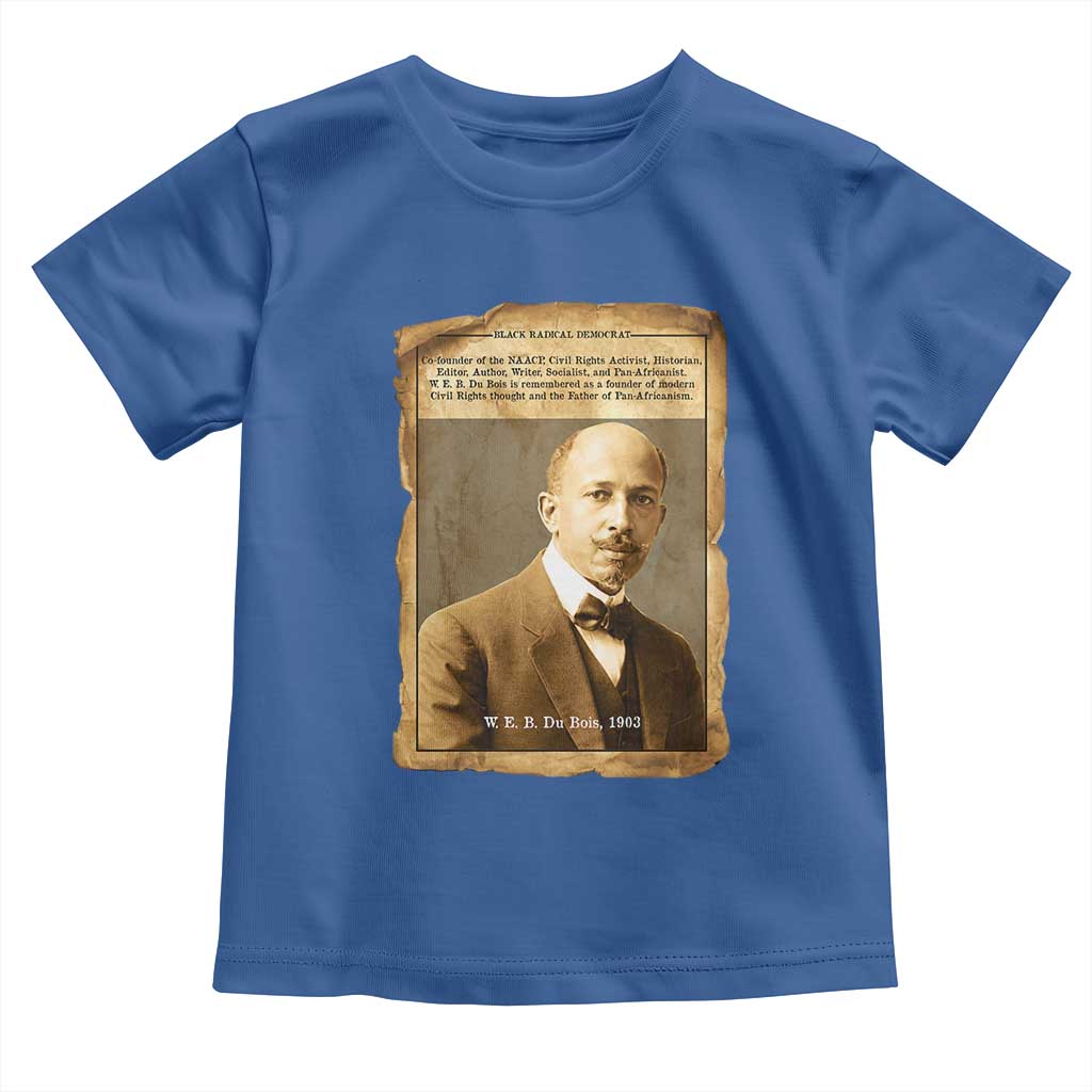 Vintage Newspaper W E B Du Bois Toddler T Shirt Civil Rights Pioneer