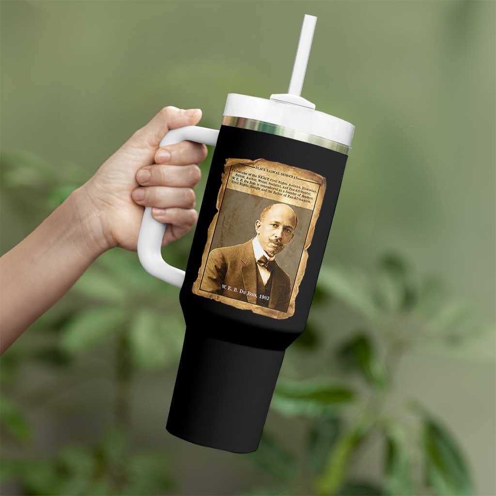 Vintage Newspaper W E B Du Bois Tumbler With Handle Civil Rights Pioneer