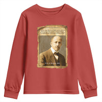 Vintage Newspaper W E B Du Bois Youth Sweatshirt Civil Rights Pioneer