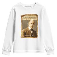 Vintage Newspaper W E B Du Bois Youth Sweatshirt Civil Rights Pioneer
