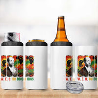 W E B Du Bois 4 in 1 Can Cooler Tumbler Civil Rights Leader Gift