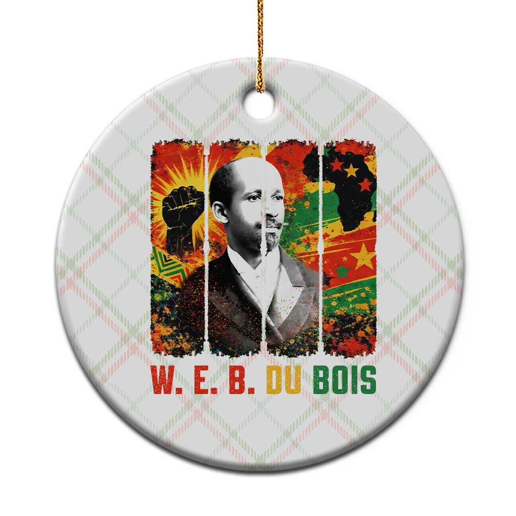 W E B Du Bois Ceramic Ornament Civil Rights Leader Gift