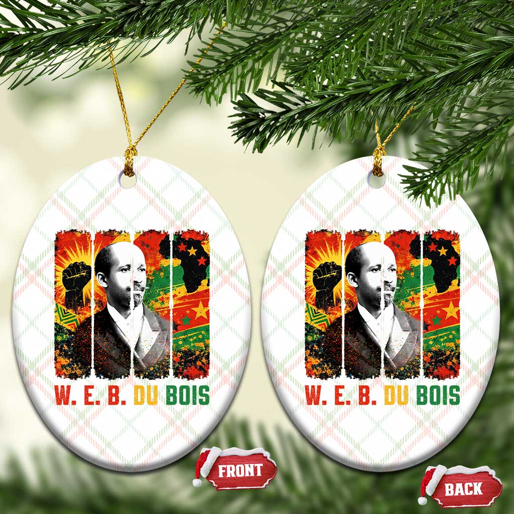 W E B Du Bois Ceramic Ornament Civil Rights Leader Gift