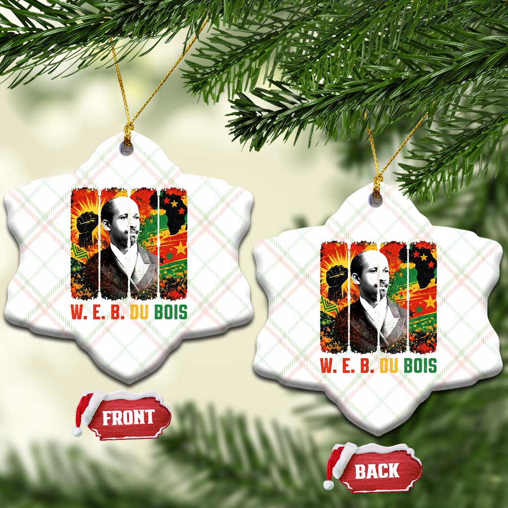 W E B Du Bois Ceramic Ornament Civil Rights Leader Gift
