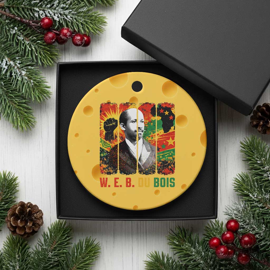 W E B Du Bois Ceramic Ornament Civil Rights Leader Gift