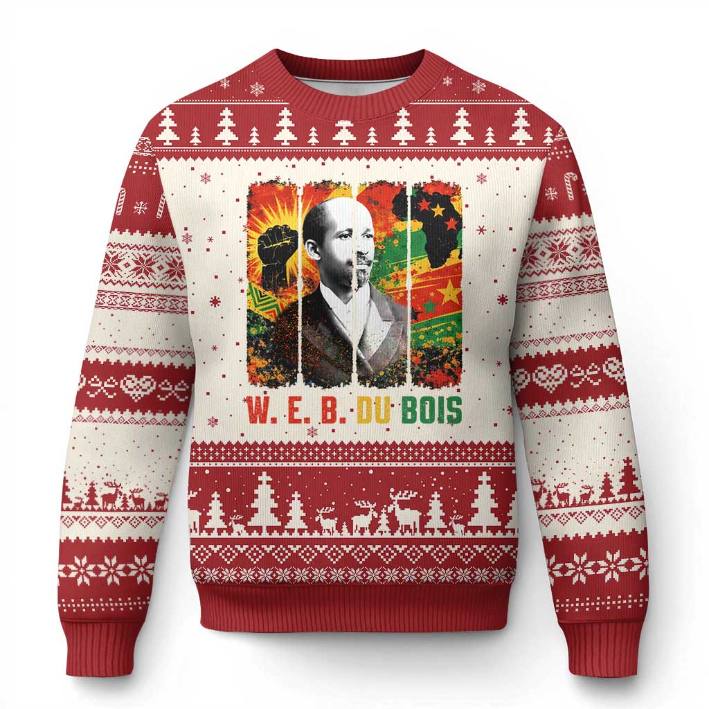 W E B Du Bois Ugly Christmas Sweater Civil Rights Leader Gift