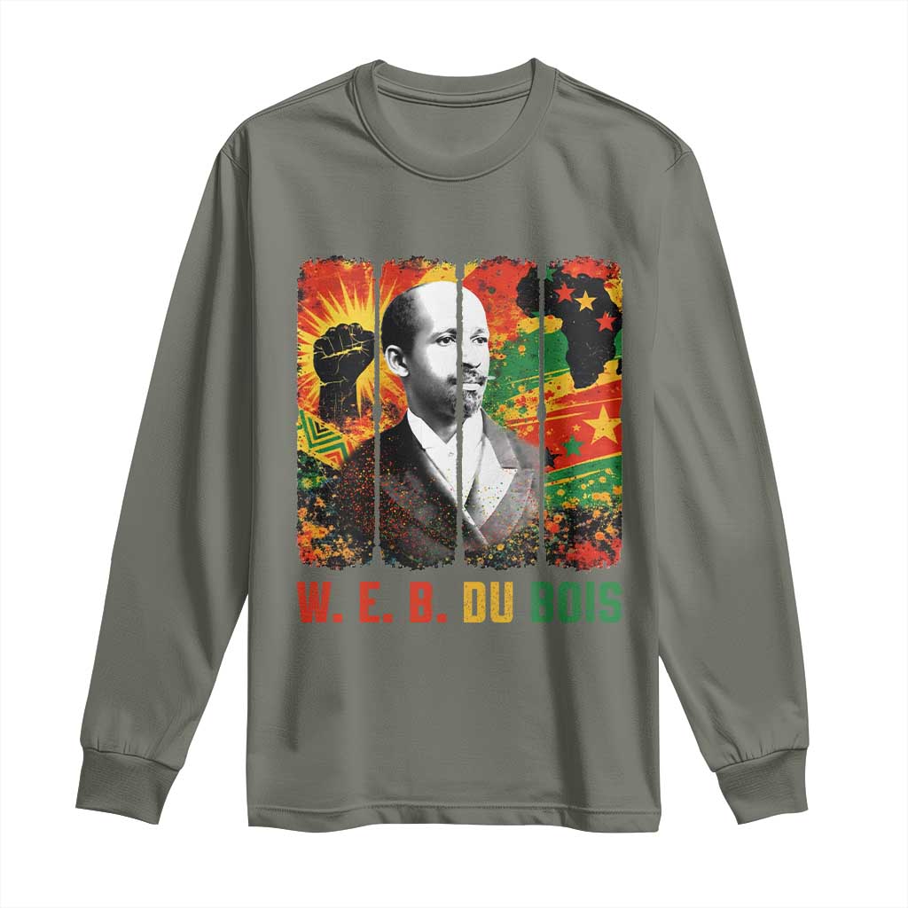 W E B Du Bois Long Sleeve Shirt Civil Rights Leader Gift