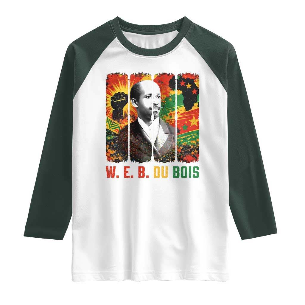 W E B Du Bois Raglan Shirt Civil Rights Leader Gift