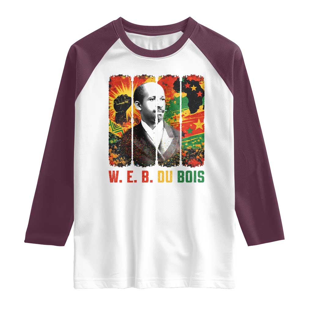 W E B Du Bois Raglan Shirt Civil Rights Leader Gift