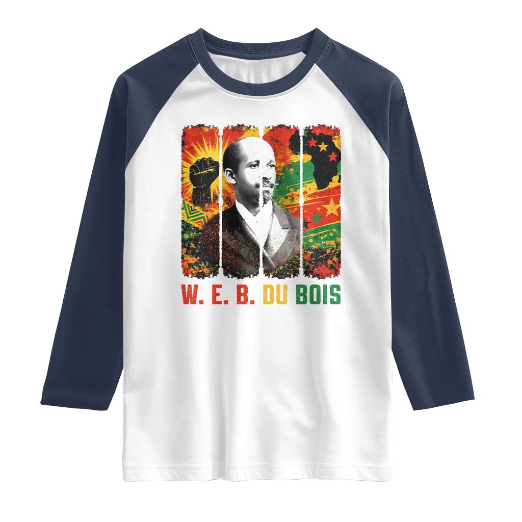 W E B Du Bois Raglan Shirt Civil Rights Leader Gift