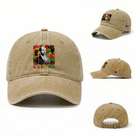 W E B Du Bois Washed Cotton Baseball Cap Civil Rights Leader Gift