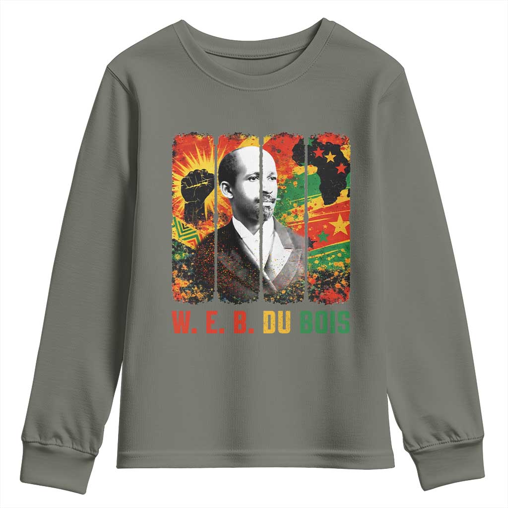 W E B Du Bois Youth Sweatshirt Civil Rights Leader Gift