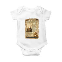 Vintage Newspaper W E B Du Bois Baby Onesie African American Scholar