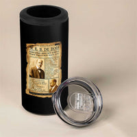 Vintage Newspaper W E B Du Bois 4 in 1 Can Cooler Tumbler African American Scholar
