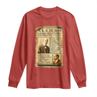 Vintage Newspaper W E B Du Bois Long Sleeve Shirt African American Scholar