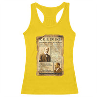 Vintage Newspaper W E B Du Bois Racerback Tank Top African American Scholar